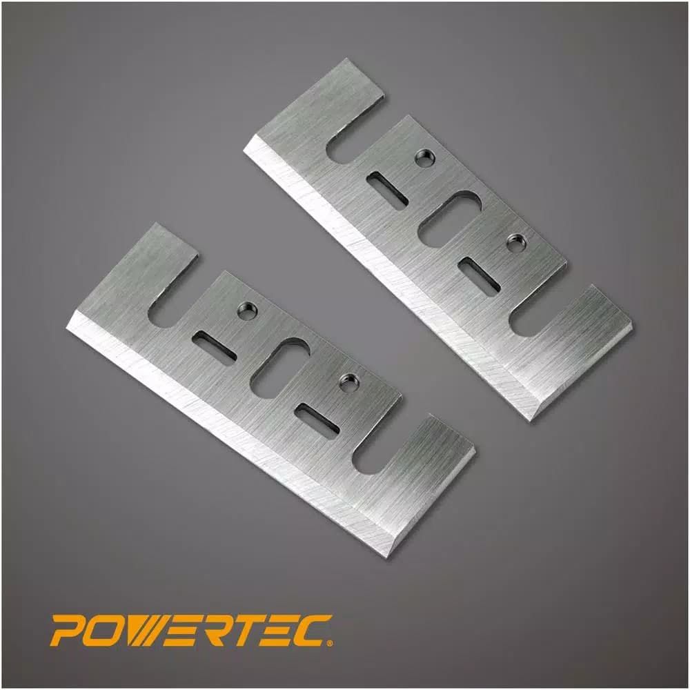 POWERTEC 3-1/4 in. HSS Planer Blades for Makita D17217 and N1900B (Set of 2)