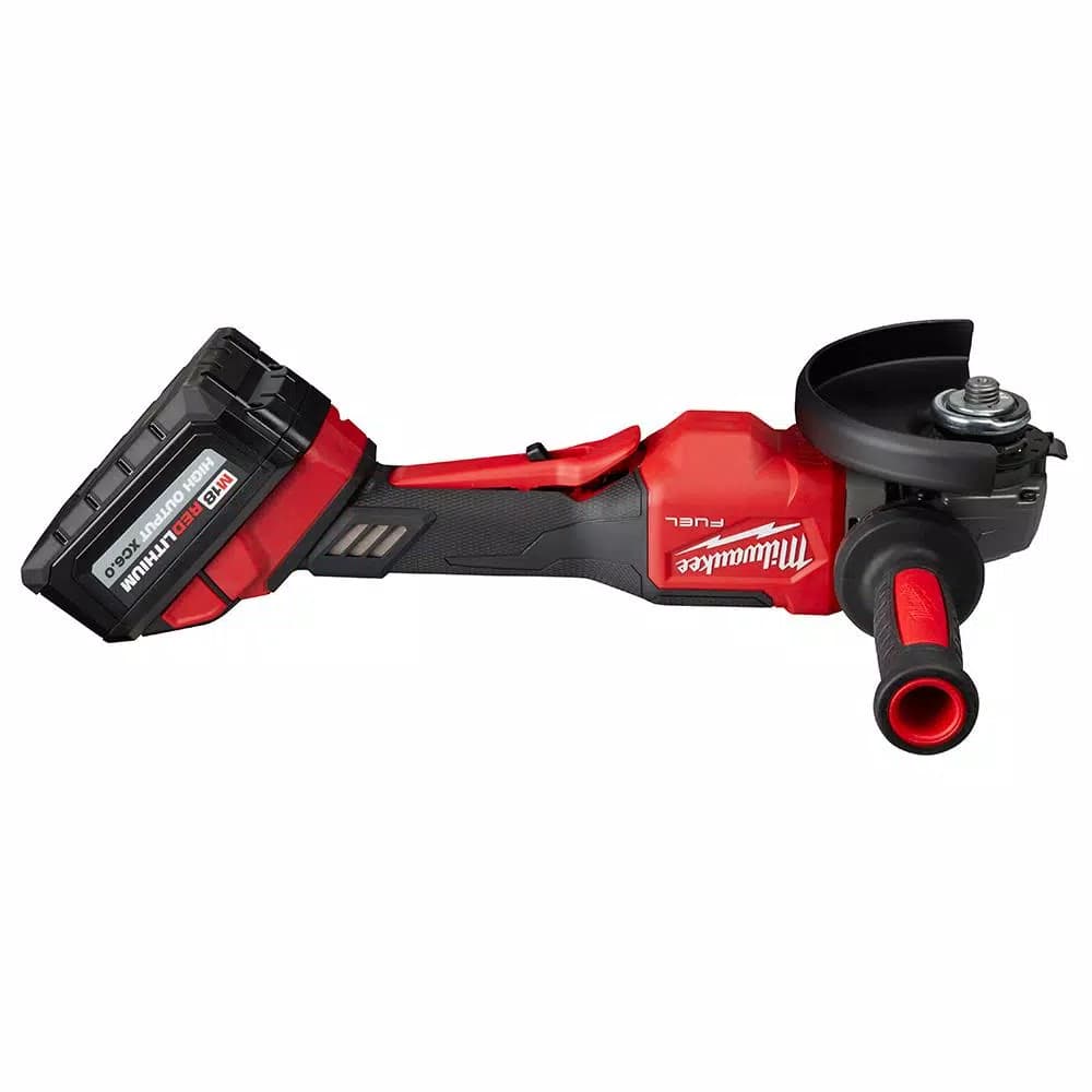 Milwaukee M18 FUEL 4-1/2 in. to 6 in. Brushless Cordless Angle Grinder Kit with Paddle Switch and Two 6.0 Ah Batteries