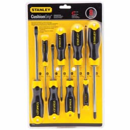 Stanley 91-541 8-Piece Screwdriver Set with Soft-Grip Handles and Magnetic Tips thumbnail 2