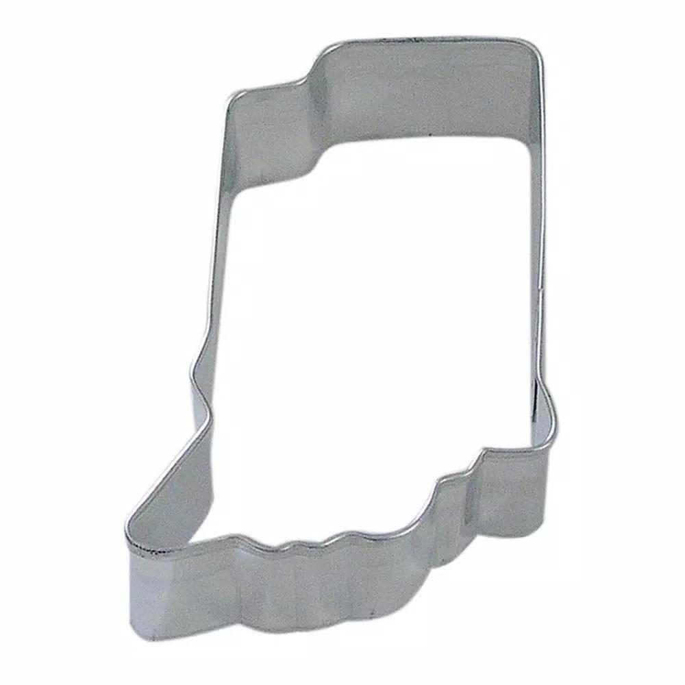CybrTrayd-R&M 12-Piece Indiana State Tinplated Steel Cookie Cutter & Recipe Set