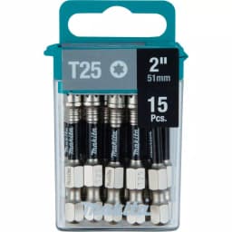 Makita ImpactXPS T25 Torx 2 in. Power Bits, 15-Pack thumbnail 1