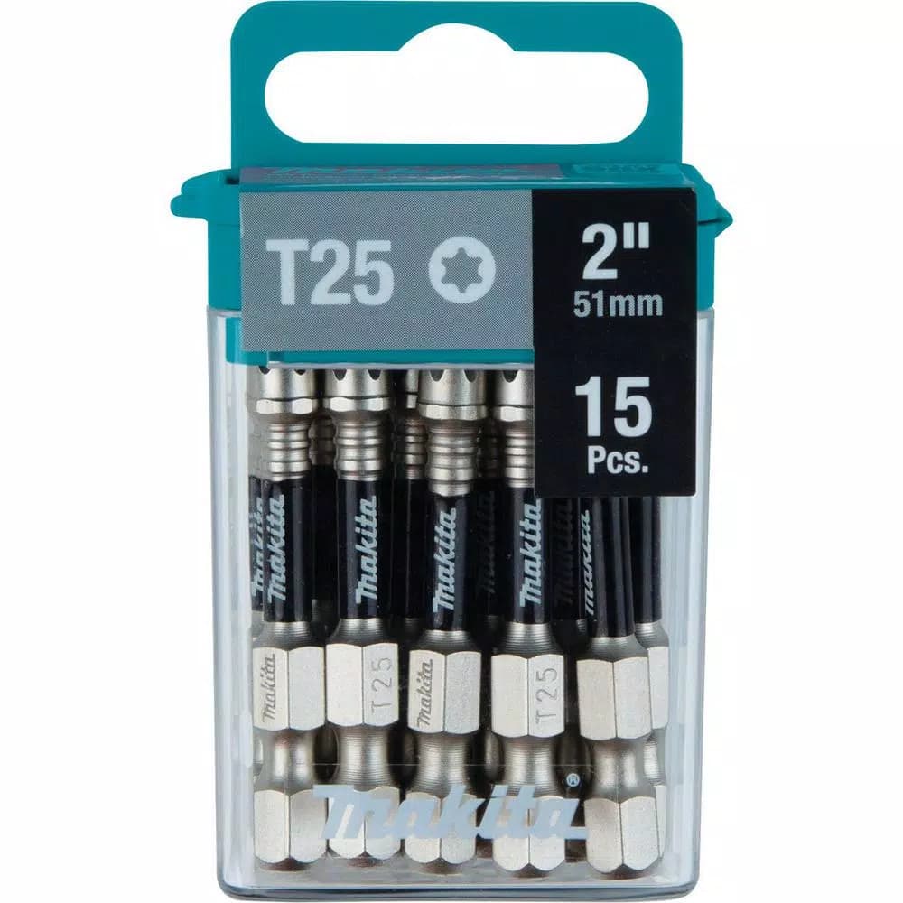 Makita ImpactXPS T25 Torx 2 in. Power Bits, 15-Pack