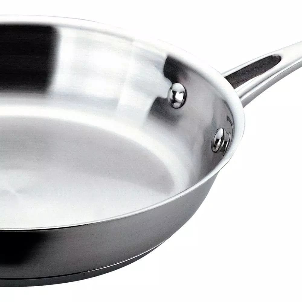 BergHOFF Copper Clad 2-Piece Stainless Steel Frying Pan Set, Polished Stainless Steel