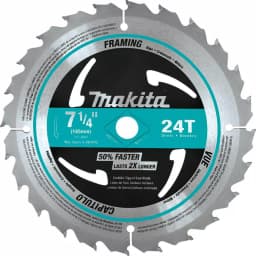 Makita 7-1/4 in. 24-Teeth Carbide-Tipped Framing Saw Blade, 10-Pack thumbnail 2