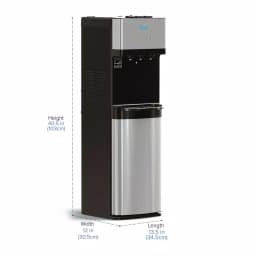 Brio Bottleless Water Cooler Dispenser, Stainless Steel, Hot & Cold, Self-Cleaning UV Light thumbnail 3