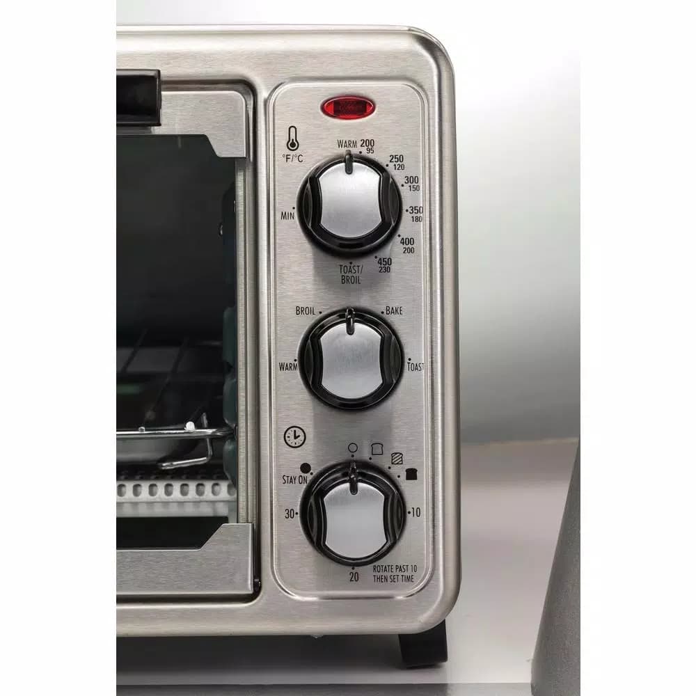 Hamilton Beach 1440-Watt 6-Slice Stainless Steel Countertop Toaster Oven