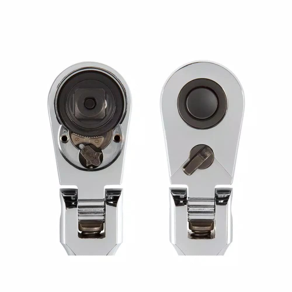 TEKTON 1/2 in. Drive 10-1/2 in. Flex Quick-Release Ratchet, 90-Tooth Ultra-Compact Head