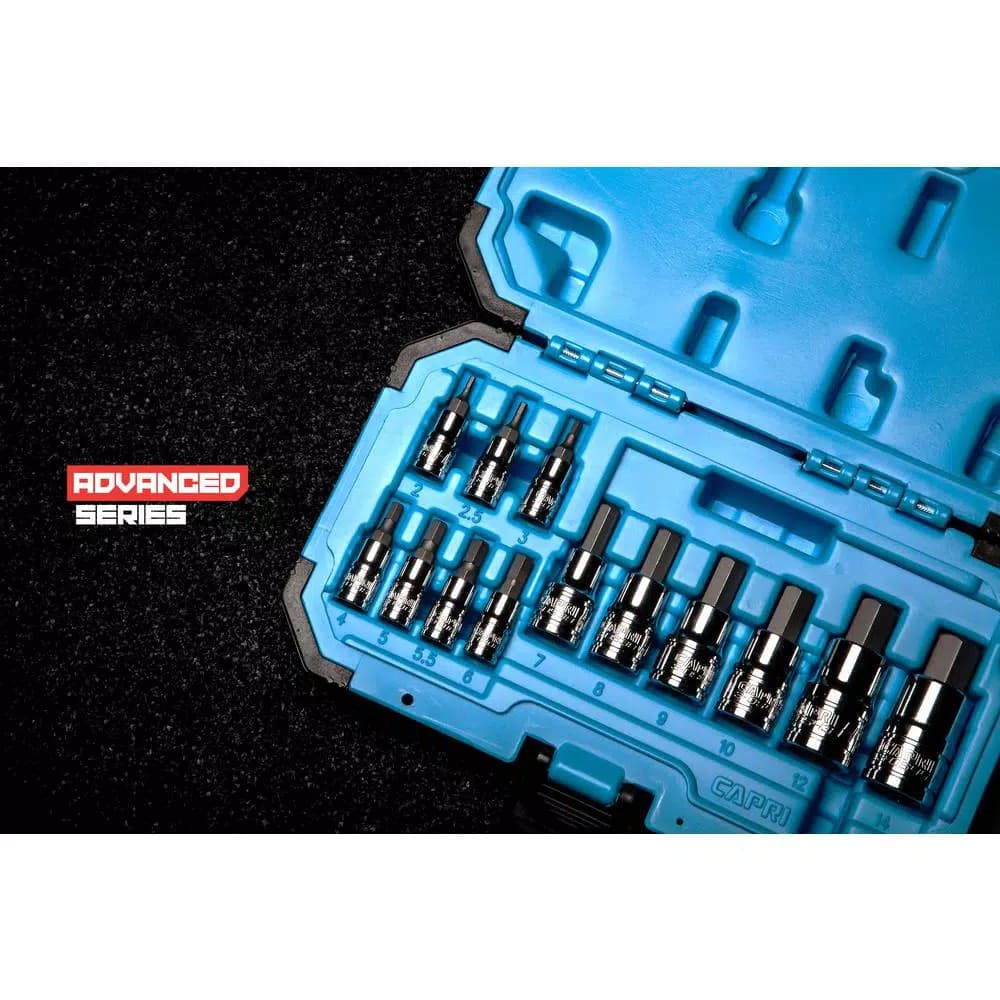 Capri Tools Advanced Series Metric Hex Bit Socket Set, 13-Piece