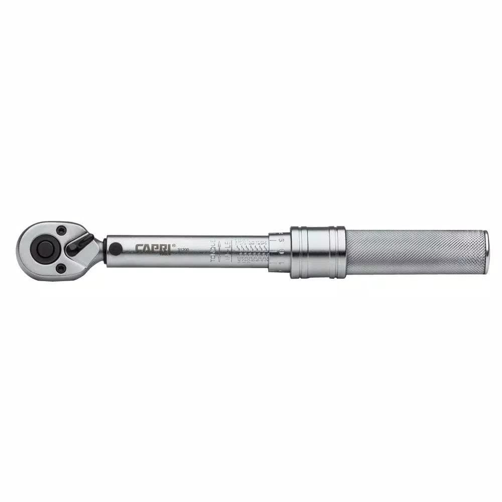 Capri Tools 1/4 in. Drive Industrial Torque Wrench, 30 to 150 in. lbs. / 4 to 16.4 Nm