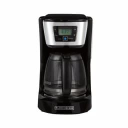 BLACK+DECKER 12-Cup Programmable Drip Coffee Maker with QuickTouch Panel and Evenstream Showerhead, Black thumbnail 2
