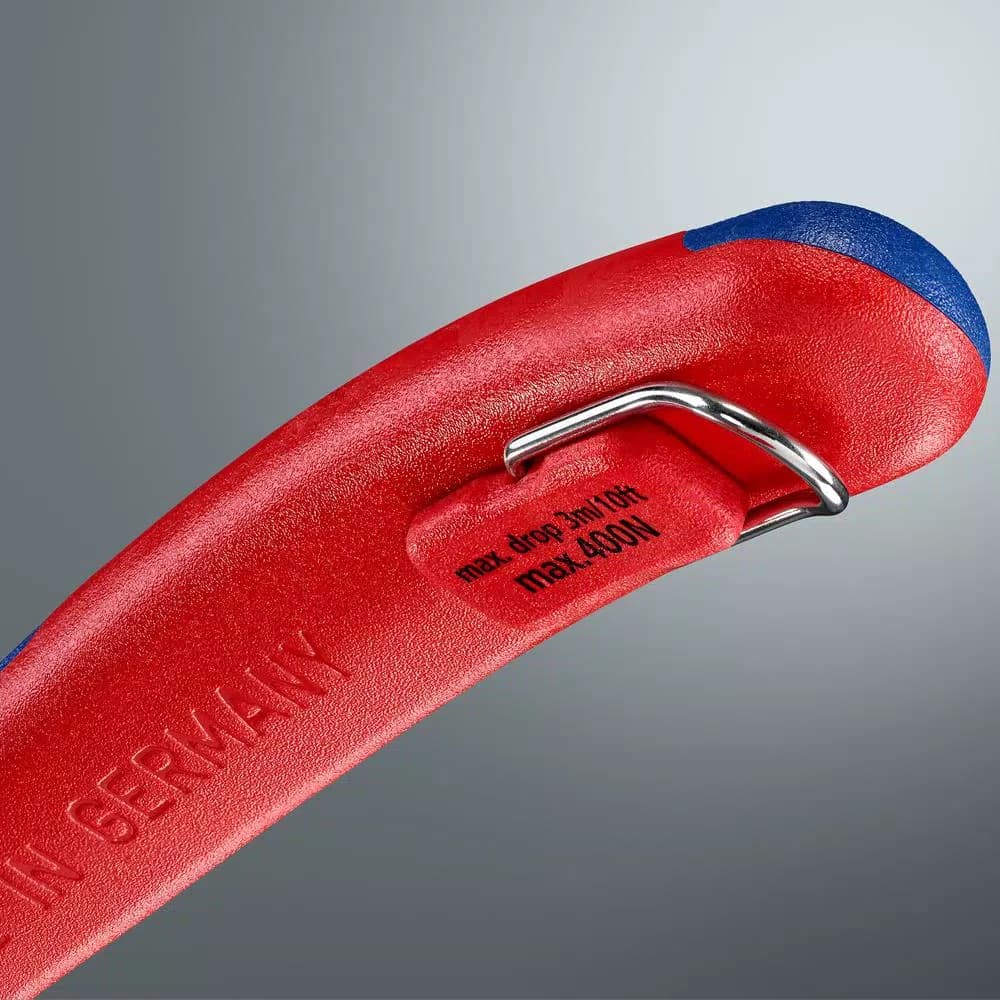 KNIPEX 10 in. Angled High Leverage Diagonal Cutters with Tether Attachment