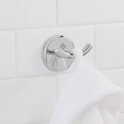 Glacier Bay Dorset Double Robe Hook, Chrome Finish thumbnail 3