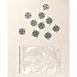 AdirPro 10 mm x 10 mm Reflective Adhesive Target Sheets for Total Stations, 10-Pack thumbnail 2