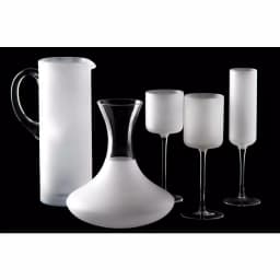 Abigails White Night Frosted Martini Pitcher, 42 oz Glass Serving Pitcher thumbnail 3