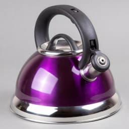 Creative Home Alexa 12-Cup Stainless Steel Whistling Tea Kettle with Aluminum Capsulated Bottom - Purple thumbnail 5