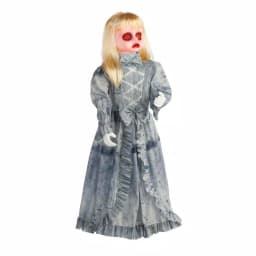 Home Accents Holiday 3 ft. Animated Victorian Doll with Red LED Eyes and Sound Sensor thumbnail 4