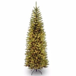National Tree Company 9 ft. Kingswood Fir Pencil Artificial Christmas Tree with 500 Clear Warm Lights thumbnail 1