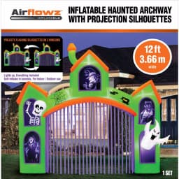 Unbranded 12-ft. Inflatable Haunted Archway with Projection Silhouette Halloween Decor thumbnail 2