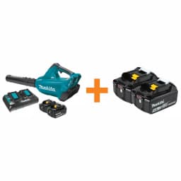 Makita 18V X2 (36V) LXT Brushless Cordless Blower Kit with (2) 5.0Ah Batteries and Dual Port Rapid Charger thumbnail 1
