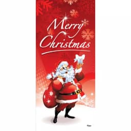 My Door Decor Santa's Merry Christmas Front Door Mural Sign, 36 in. x 80 in. thumbnail 1