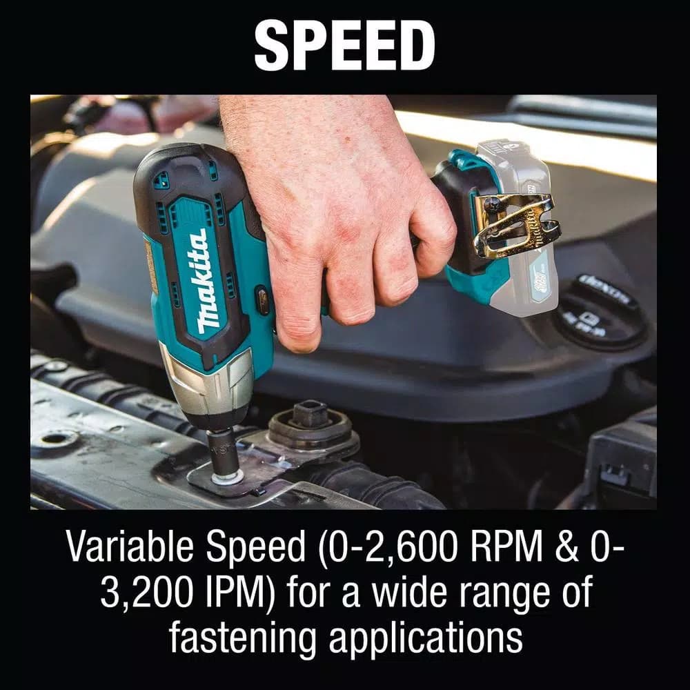 Makita 12V max CXT Cordless 1/4 in. Sq. Drive Impact Wrench, Tool Only (WT04Z)