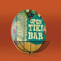 Crystal Art Gallery Open Tiki Bar Wall Decor Bottle Opener with Cap Catcher thumbnail 1