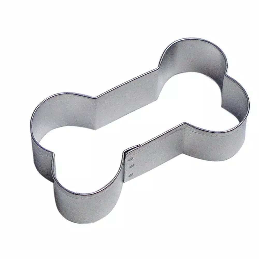 CybrTrayd-R&M 12-Piece Dog Bone Tinplated Steel Cookie Cutter Set