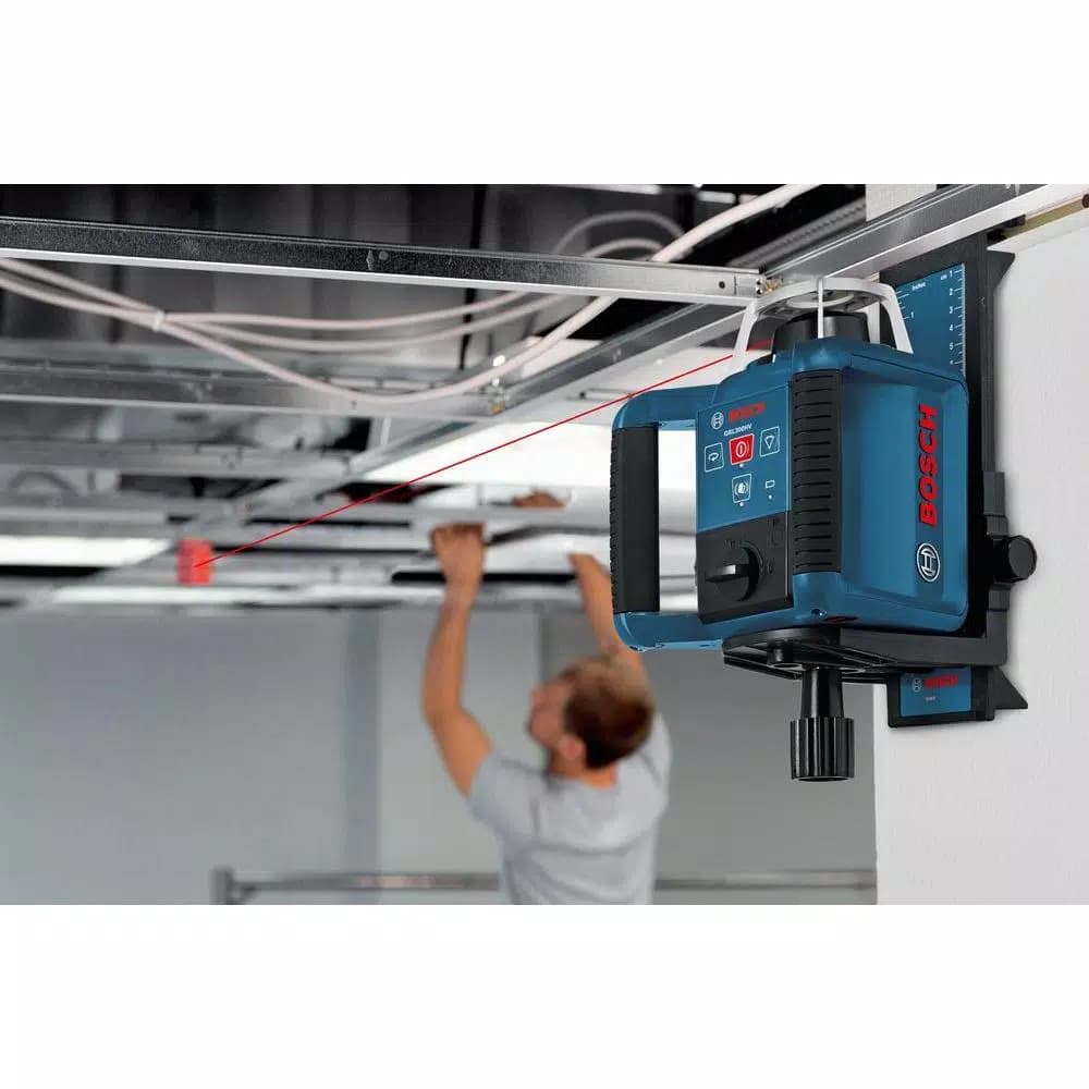 Bosch 1000 ft. Self-Leveling Rotary Laser Level Kit with Layout Beam & Remote Control