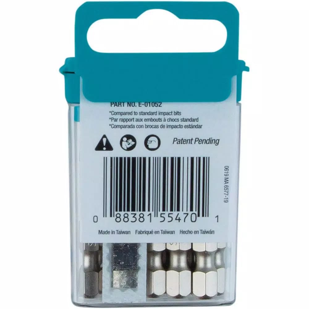 Makita ImpactXPS #2 Square 2 in. Power Bits, 15-Pack