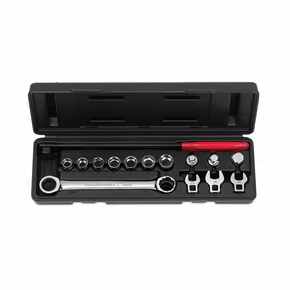 GearWrench 15-Piece Ratcheting Wrench Serpentine Belt Tool and Socket Set