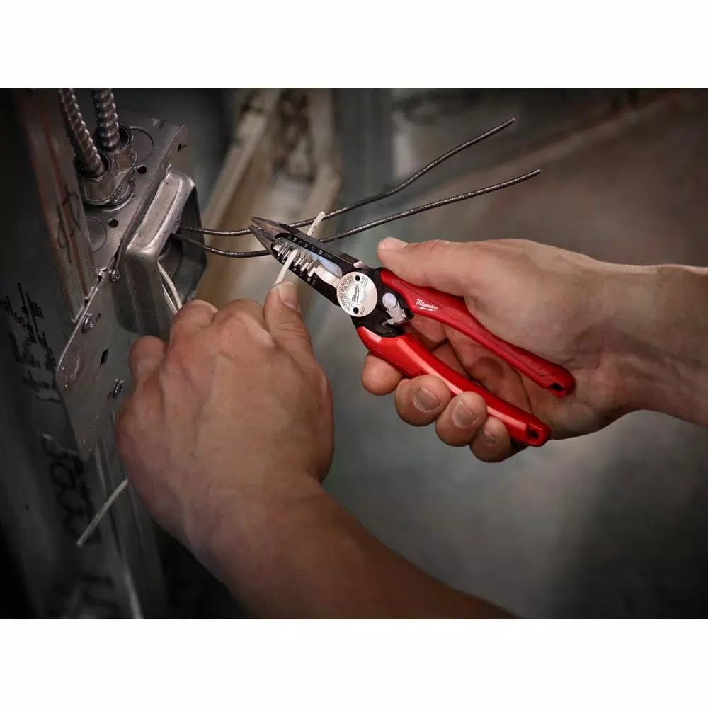 Milwaukee 7.75 in. 6-in-1 Combination Electrician's Wire Stripper Pliers