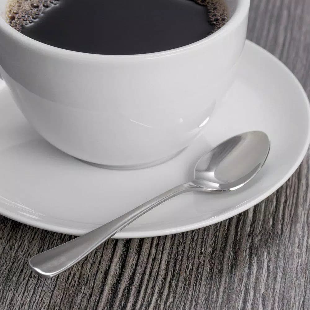 Oneida Baguette 18/10 Stainless Steel Euro Teaspoons, Silver, 12-Pack