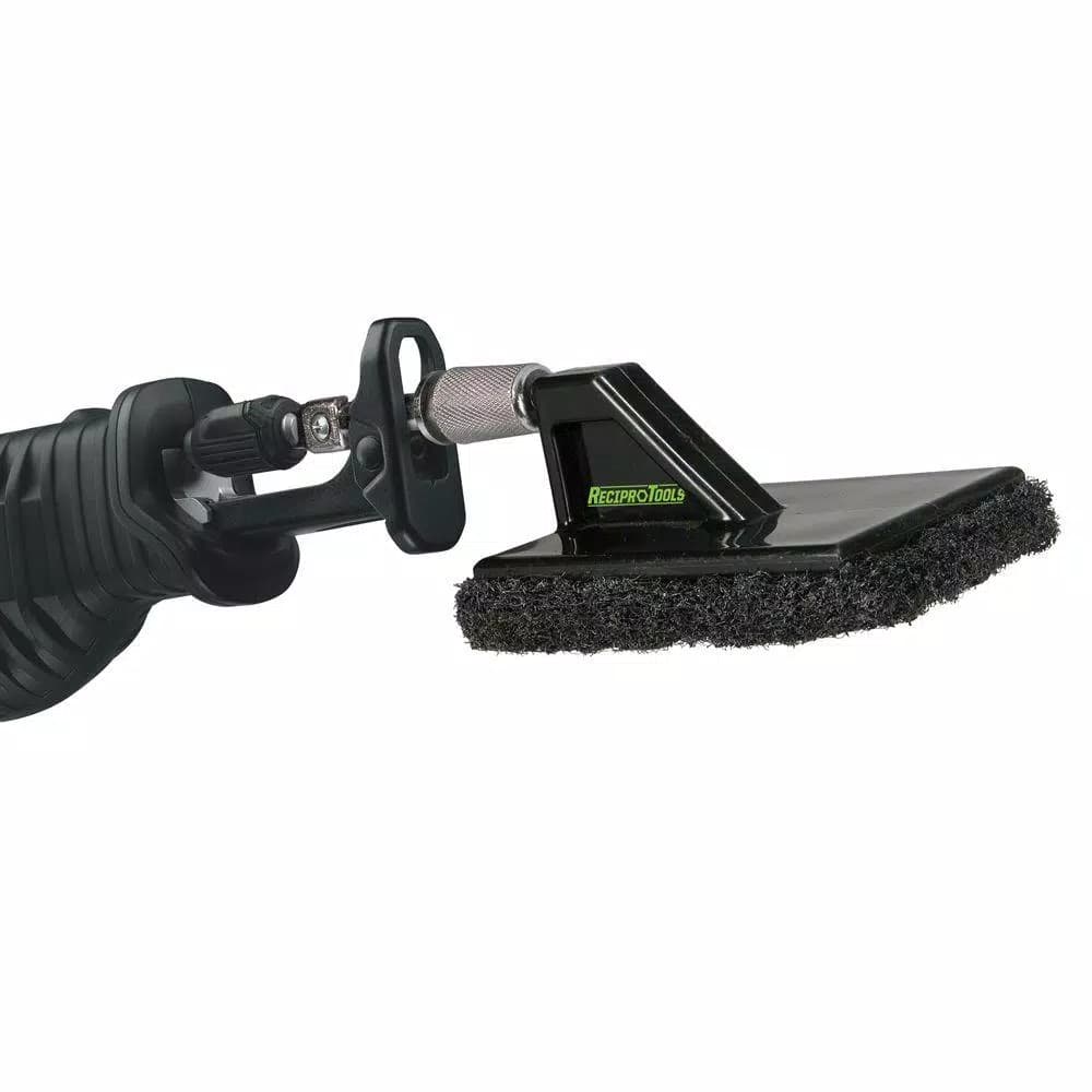 ReciproTools Heavy-Duty Cleaning Scour Pad Offset Attachment for Reciprocating Saws