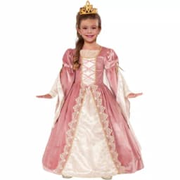 Unbranded Victorian Rose Girls Halloween Costume - Pink Princess Fairytale Dress thumbnail 1