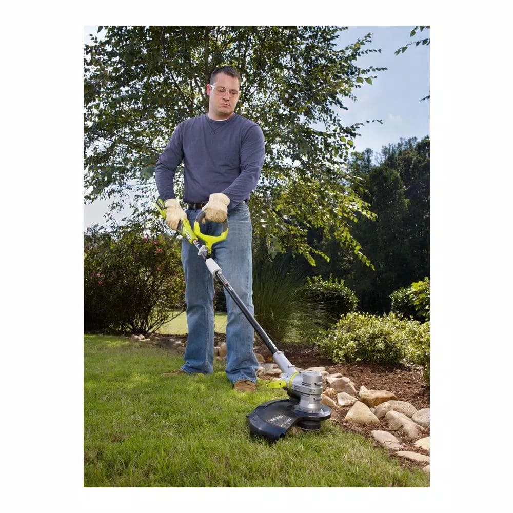 RYOBI 40V Lithium-Ion Cordless String Trimmer and Edger with 2.6 Ah Battery and Charger