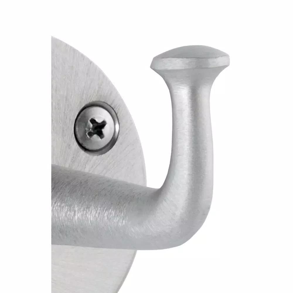 Unbranded Bobrick Heavy-Duty Single Robe Hook, Satin Nickel, 300 lb Capacity