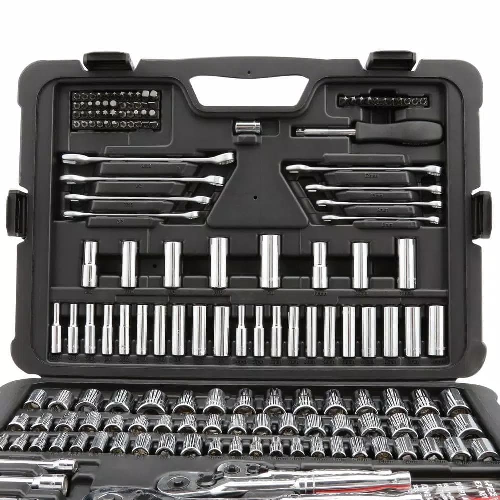 Stanley 201-Piece SAE & Metric Mechanics Tool Set with Carry Case