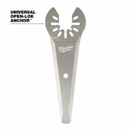 Milwaukee OPEN-LOK 3 in. Stainless Steel Tapered Sealant Cutting Oscillating Multi-Tool Blade, 5-Piece thumbnail 3