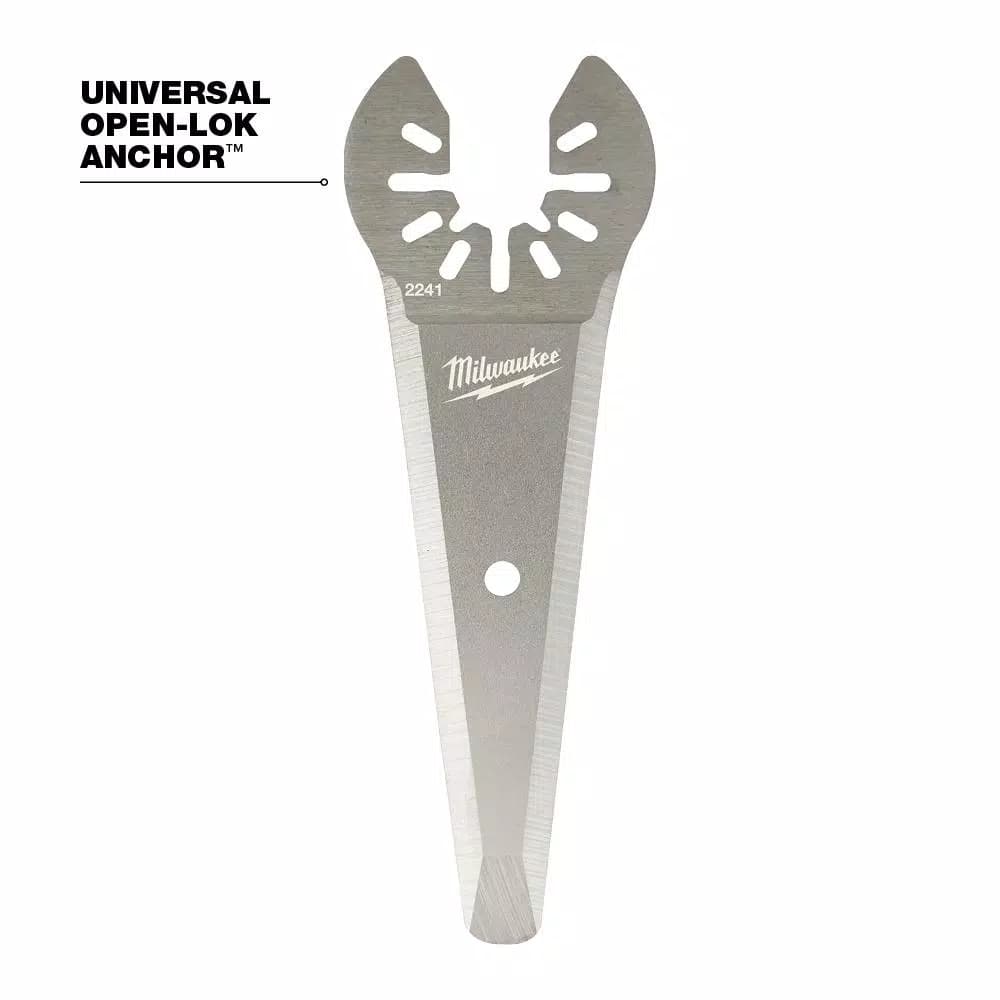 Milwaukee OPEN-LOK 3 in. Stainless Steel Tapered Sealant Cutting Oscillating Multi-Tool Blade, 5-Piece