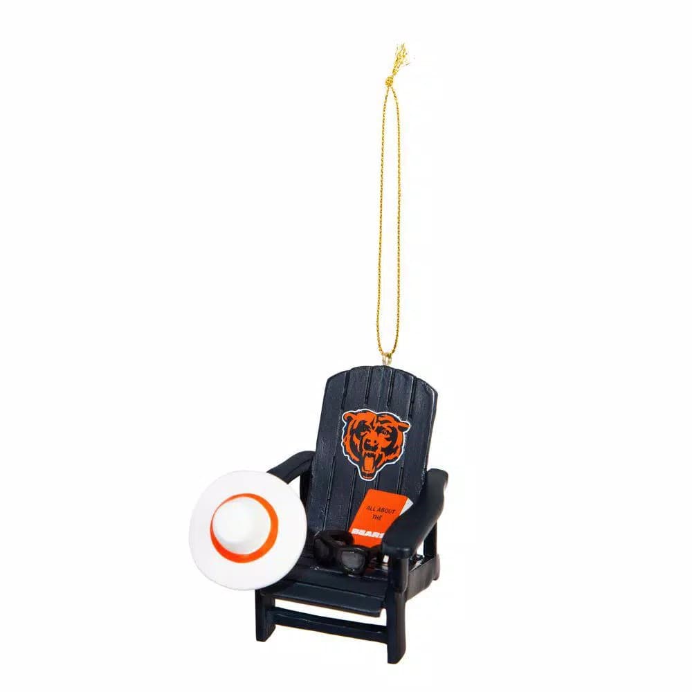 Team Sports America Chicago Bears NFL Adirondack Chair Christmas Ornament - Sports & Beach Theme