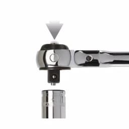 TEKTON 3/8 in. Drive 9 in. Swivel Head Ratchet, 72-Tooth thumbnail 6