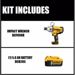 DEWALT 20V MAX XR Brushless 7/16 in. High Torque Impact Wrench Kit with 5.0Ah Battery thumbnail 2