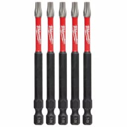 Milwaukee SHOCKWAVE Torx T25 3.5 in. Impact Duty Steel Screwdriver Bits, 5-Pack thumbnail 1
