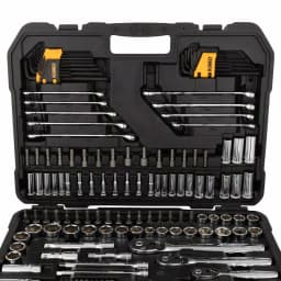 DEWALT 200-Piece Mechanics Tool Set with 1/4 in., 3/8 in., and 1/2 in. Drive, Polished Chrome thumbnail 2