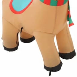Home Accents Holiday 3.5 ft. Pre-Lit Airblown Inflatable Reindeer with LED Lights, Outdoor Holiday Decoration thumbnail 5