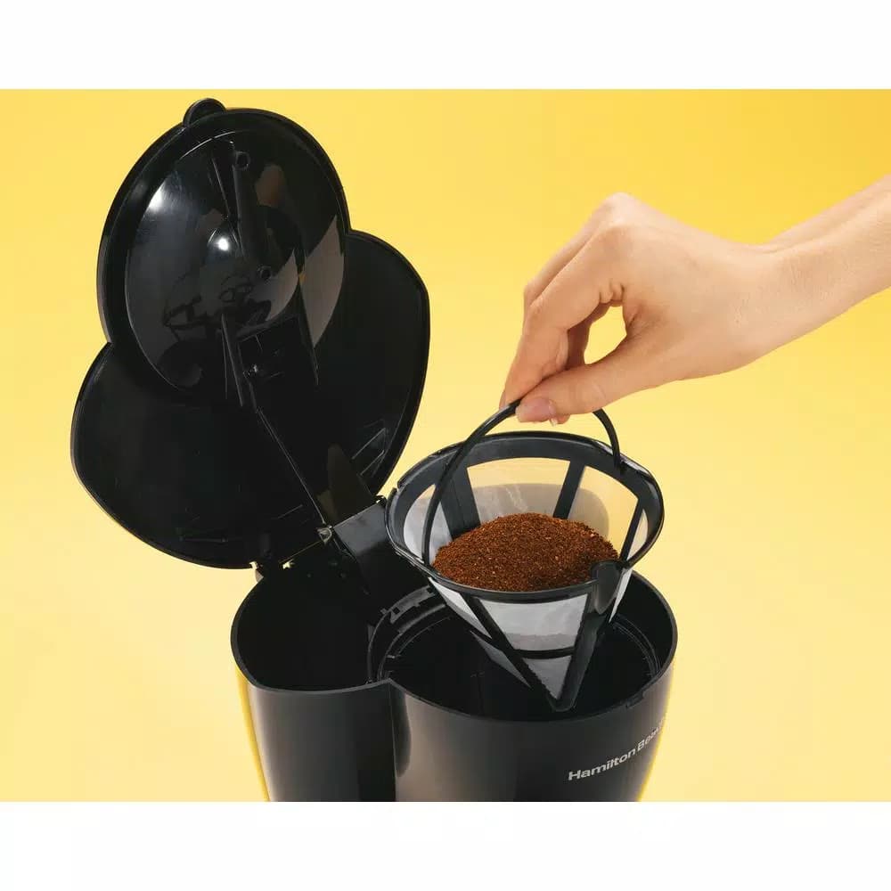Hamilton Beach 12-Cup Black Drip Coffee Maker with Glass Carafe and Pause and Serve Function