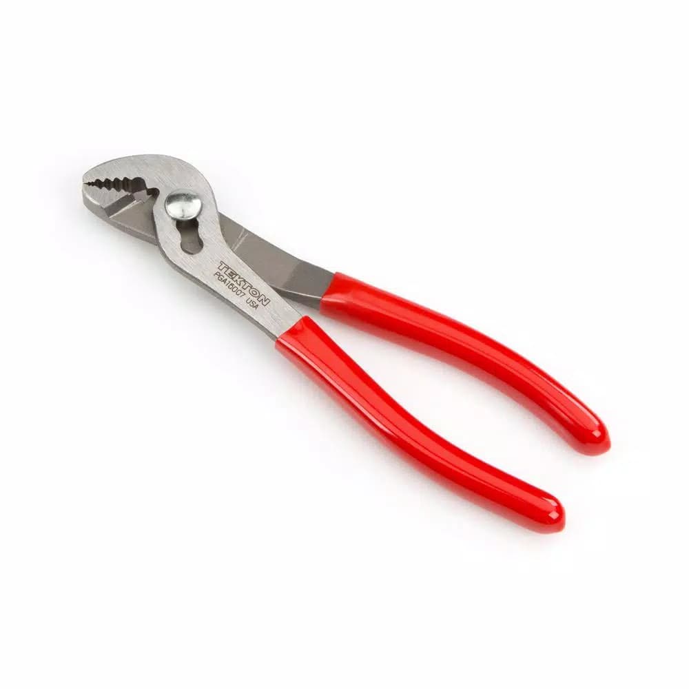 TEKTON 7 in. Angle Nose Slip Joint Pliers with Wire Shear