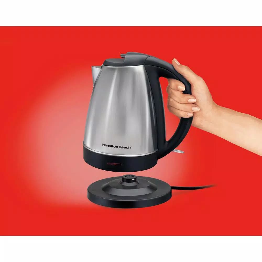 Hamilton Beach 1.7L Stainless Steel Electric Kettle, 1500W Rapid Boil