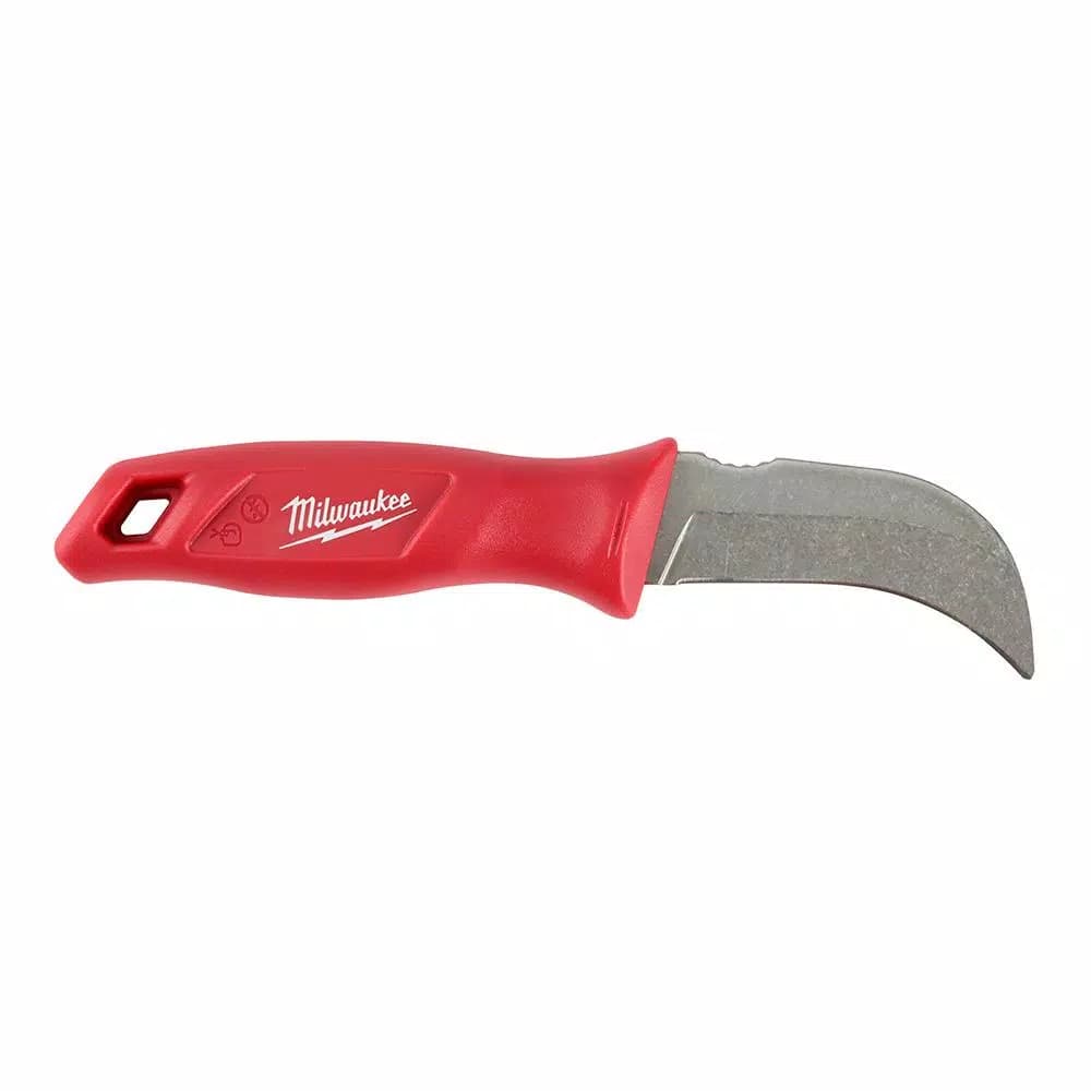Milwaukee Fixed Blade Hawkbill Knife with Molded Sheath