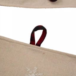 Glitzhome 48 in. Dachshund Embroidered Fabric Christmas Tree Skirt with Red Plaid Edge thumbnail 5